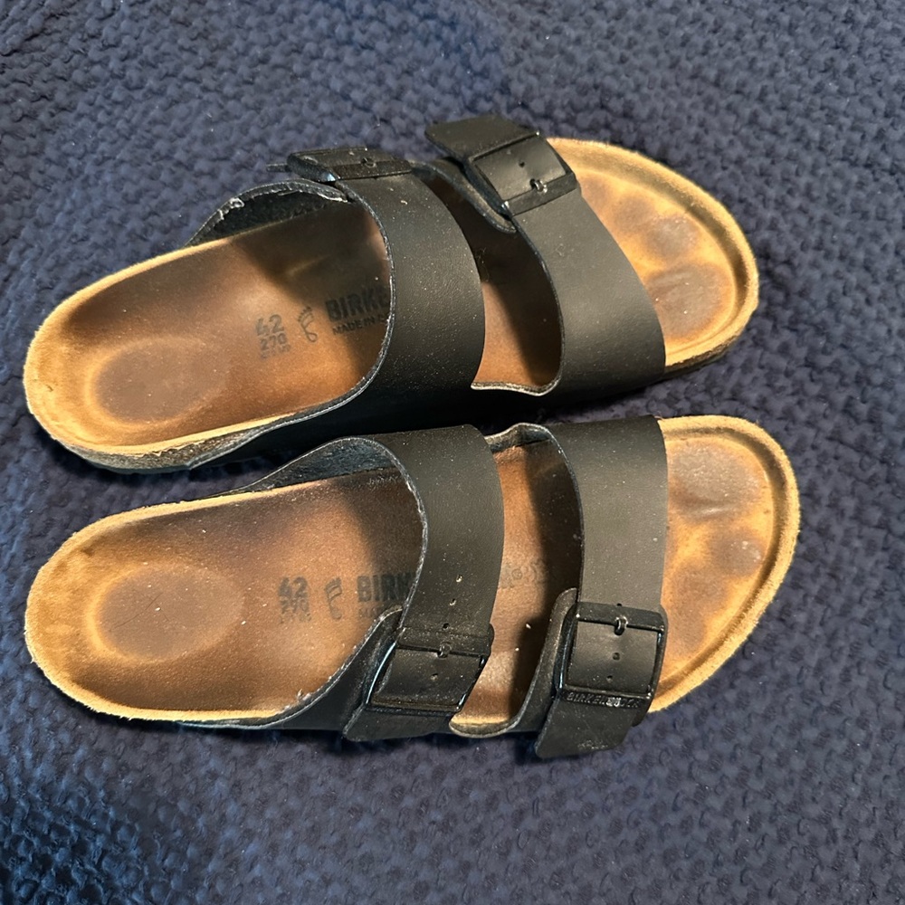 Birkenstock Arizona Black and Tan Sandals